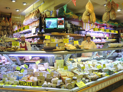 interno del negozio Alla Rocca