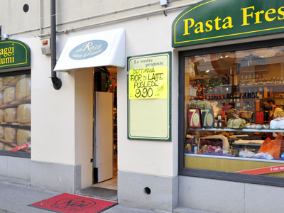 interno del negozio Alla Rocca